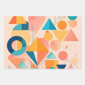 abstracto triángulos pastel geschenkpapier set (Vorderseite)