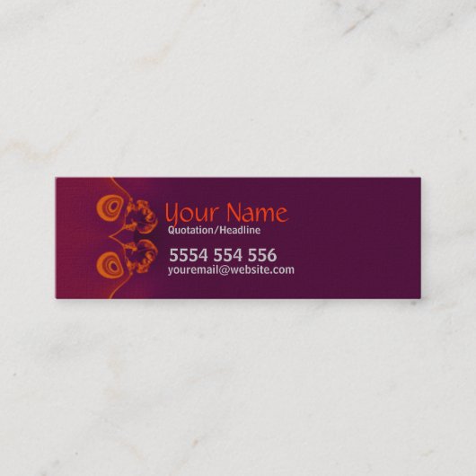 Abstractori mini Business Card Mini Visitenkarte (Vorderseite)