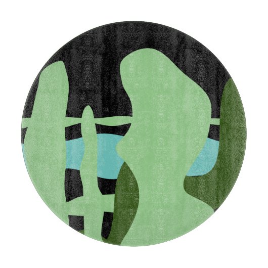 Abstractrana Schneidebrett (Vorderseite)