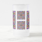 AbstractStained mattiertes hohes Glasmug4 Mattglas Bierglas (Mittel)