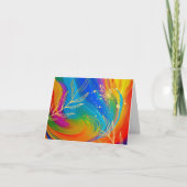AbstractWhispers Courage in Motion Blank Note Card (Vorderseite)