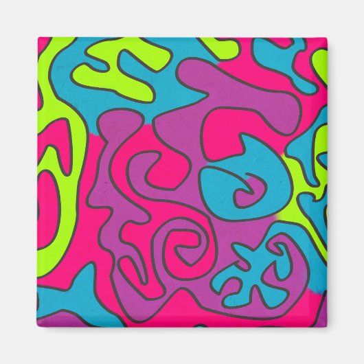 Abstractwztextur Magnet (Vorne)