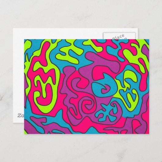 Abstractwztextur Postkarte (Vorne/Hinten)