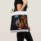 Abstrait der Sac-Vierer-Kunst Tasche (Von Nahem)