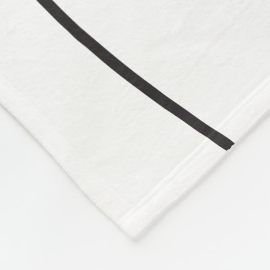 Abstrakt 010517 - Schwarz auf Weiß Fleecedecke (Ecke)