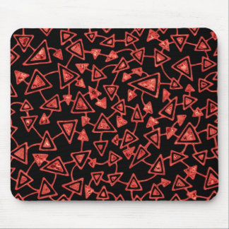 Abstrakt 021112 - Cranberry Ice auf Schwarz Mousepad