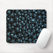Abstrakt 021112 - Iridium auf schwarz Mousepad (Mit Mouse)
