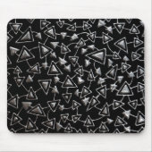 Abstrakt 021112 - Quick Silver on Black Mousepad (Vorne)