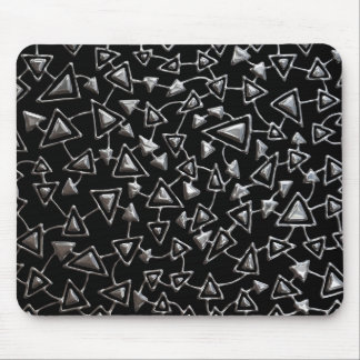 Abstrakt 021112 - Quick Silver on Black Mousepad