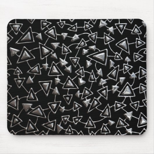 Abstrakt 021112 - Quick Silver on Black Mousepad (Vorne)