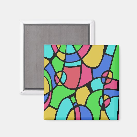 Abstrakt 02 magnet (Vorderseite/Rückseite)
