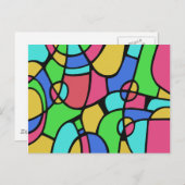 Abstrakt 02 postkarte (Vorne/Hinten)