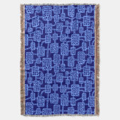 Abstrakt 041113 - Baby Blue on Deep Navy Decke (Vorderseite Vertikal)