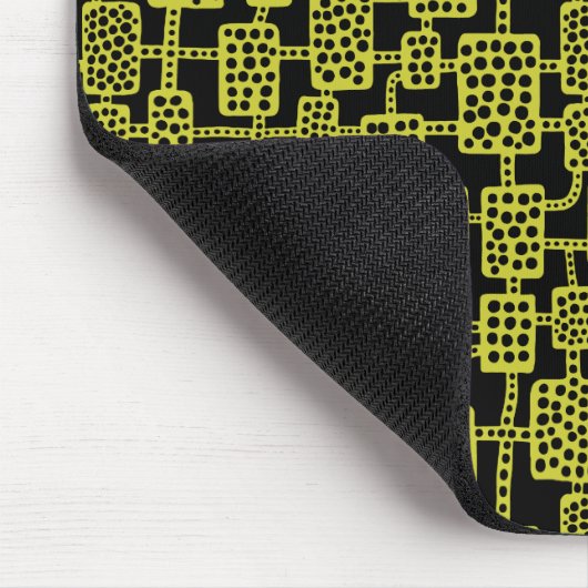 Abstrakt 041113 - Banane auf schwarz Mousepad (Ecke)