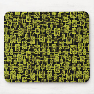 Abstrakt 041113 - Banane auf schwarz Mousepad
