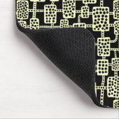 Abstrakt 041113 - Blassgelb auf schwarz Mousepad (Ecke)