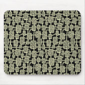 Abstrakt 041113 - Blassgelb auf schwarz Mousepad (Vorne)