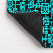 Abstrakt 041113 - Cyan on Black Mousepad (Ecke)