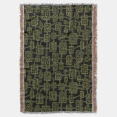 Abstrakt 041113 - Deep Olive on Black Decke (Vorderseite Vertikal)