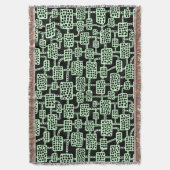 Abstrakt 041113 - Ghost Green on Black Decke (Vorderseite Vertikal)