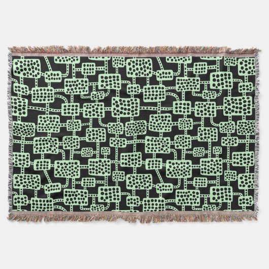 Abstrakt 041113 - Ghost Green on Black Decke (Vorderseite)