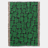 Abstrakt 041113 - Gras grün auf Schwarz Decke (Vorderseite Vertikal)