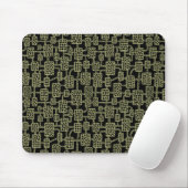 Abstrakt 041113 - Khaki auf schwarz Mousepad (Mit Mouse)