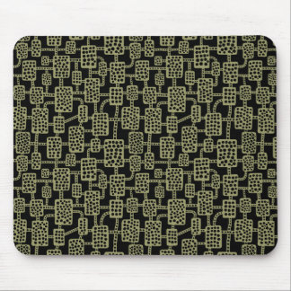 Abstrakt 041113 - Khaki auf schwarz Mousepad