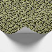 Abstrakt 041113 - Khalk auf Schwarz Geschenkpapier (Ecke)