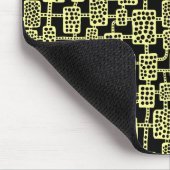 Abstrakt 041113 - Khalk Gelb auf Schwarz Mousepad (Ecke)