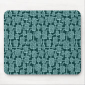 Abstrakt 041113 - Lt Blue Green on Dk Moss Green Mousepad (Vorne)