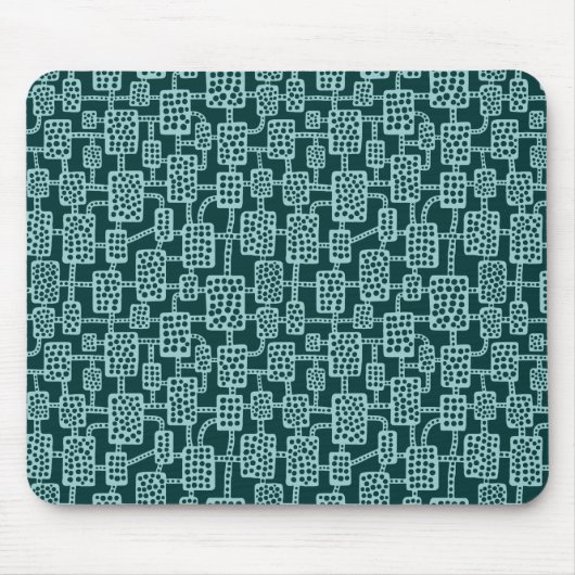 Abstrakt 041113 - Lt Blue Green on Dk Moss Green Mousepad (Vorne)