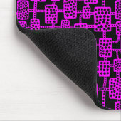 Abstrakt 041113 - Magenta auf Schwarz Mousepad (Ecke)