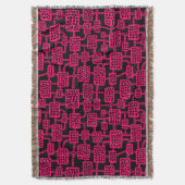 Abstrakt 041113 - Neon Red on Black Decke (Vorderseite Vertikal)