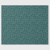 Abstrakt 041113 - Ocean Green on Dark Moss Green Geschenkpapier (Flach)
