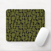 Abstrakt 041113 - Olivenöl auf Schwarz Mousepad (Mit Mouse)