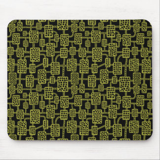 Abstrakt 041113 - Olivenöl auf Schwarz Mousepad