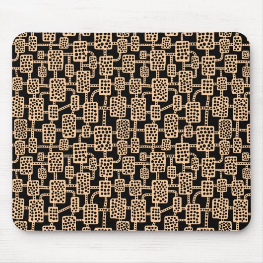 Abstrakt 041113 - Sand on Black Mousepad (Vorne)