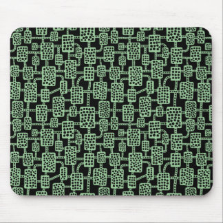 Abstrakt 041113 - Schwarz-grün ausgeblendet Mousepad