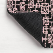Abstrakt 041113 - Schwarz, verblasst, rosa Mousepad (Ecke)