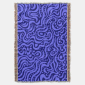 Abstrakt 041211 - Electric Blue on Deep Navy Decke (Vorderseite Vertikal)