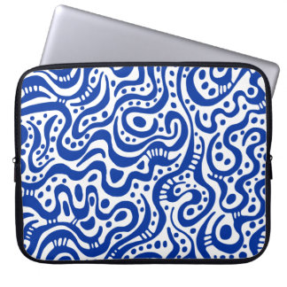 Abstrakt 041211 - Marine on White Laptopschutzhülle
