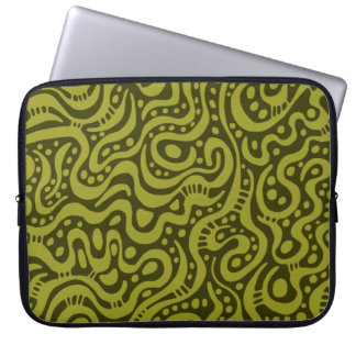 Abstrakt 041211 - Olivenöl auf Dk Olive Laptopschutzhülle