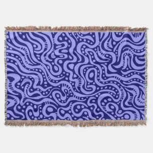 Abstrakt 041211 - Pastellblau auf Tiefnavy Decke