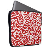 Abstrakt 041211 - Ruby on White Laptopschutzhülle (Vorne Rechts)