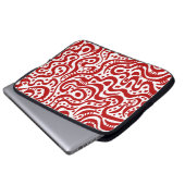 Abstrakt 041211 - Ruby on White Laptopschutzhülle (Vorne Knopf)