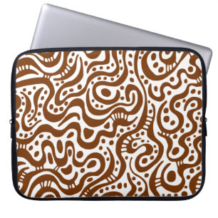 Abstrakt 041211 - Walnut on White Laptopschutzhülle