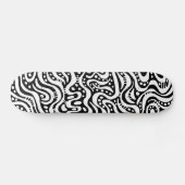 Abstrakt 041211v2 - Schwarz weiß Skateboard (Horizontal)