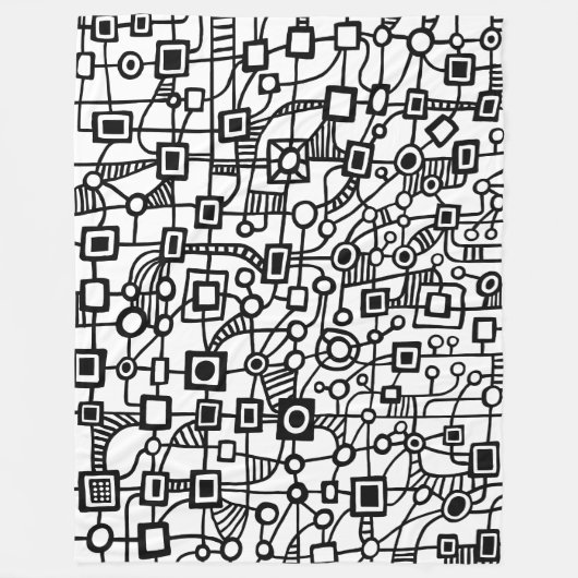 Abstrakt 070517 fleecedecke (Vorderseite)