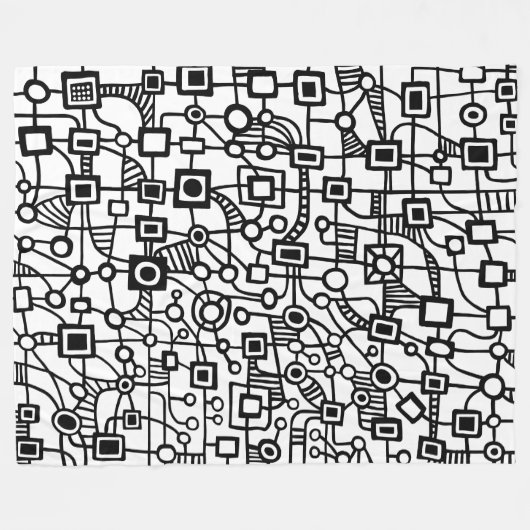 Abstrakt 070517 fleecedecke (Vorderseite (Horizontal))